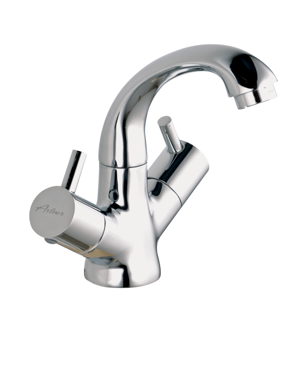 ICN-105 Center Hole Basin Mixer With 450mm Braided Hoses