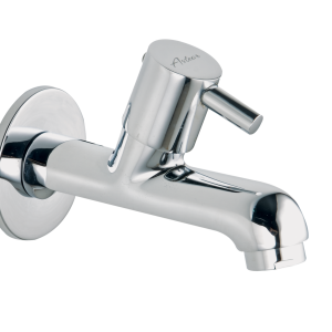 ICN-112 Long Body Bib Cock With Wall Flange