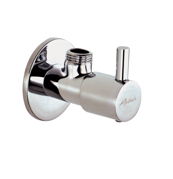 ICN-121 Angular Stop Cock with Wall Flange