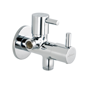 ICN-122 Angular Stop Cock Dual Handle with Wall Flange