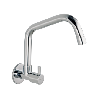 ICN-132 Sink Cock With Extended Swivel Spout Wall Mounted