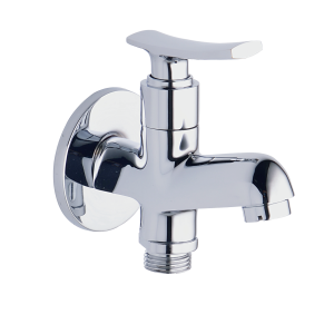 JAZ-113 Bib Cock Two Way with Wall Flange
