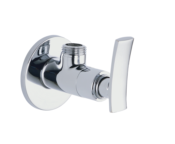 JAZ-121 Angular Stop Cock with Wall Flange