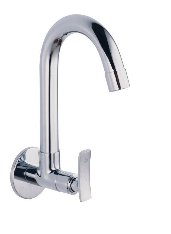 JAZ-131 Sink Cock With Swivel Spout Wall Mounted