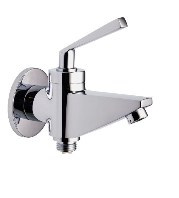 LEG-113 Bib Cock Two Way with Wall Flange