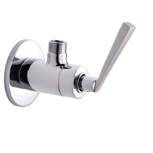 LEG-121 Angular Stop Cock with Wall Flange