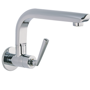 LEG-132C Sink Cock With Extended Casted Spout Wall Mounted