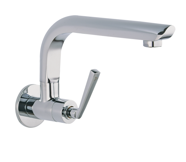LEG-132C Sink Cock With Extended Casted Spout Wall Mounted