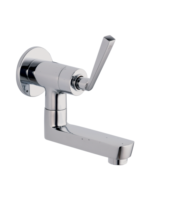LEG-135 Sink Cock With Bottom Swivel Spout Wall Mounted