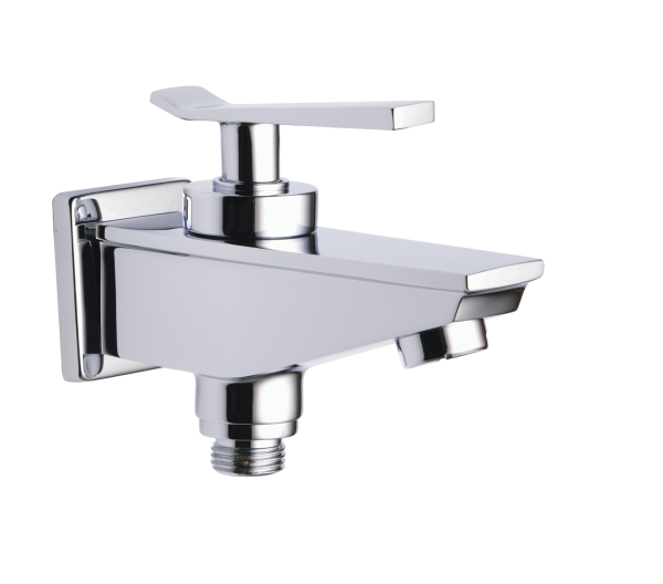 LUX-113 Bib Cock Two Way with Wall Flange