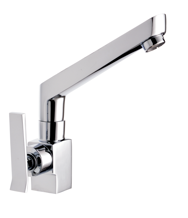 LUX-133C Sink Cock With Casted Spout Table Mounted