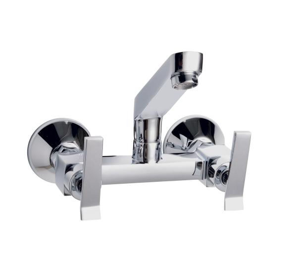 LUX-136C Sink Mixer With Casted Spout Wall Mounted