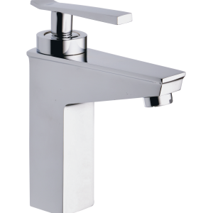 LUX-181 Single Lever Basin Mixer with 450mm Braided Hoses