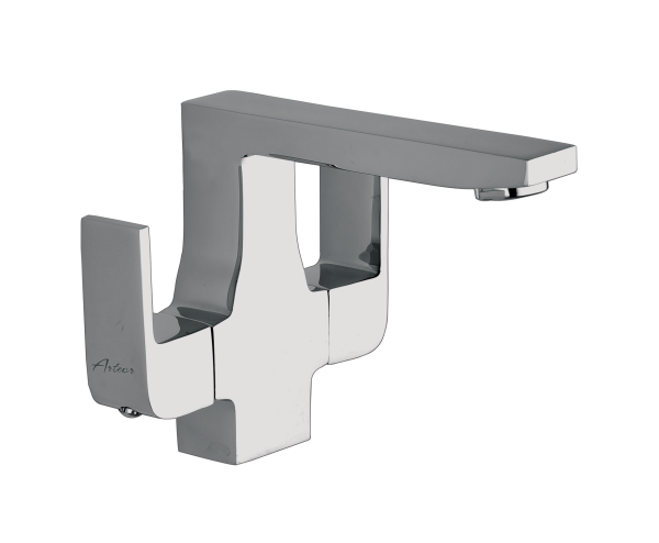 MAR-105 Center Hole Basin Mixer With 450mm Braided Hoses