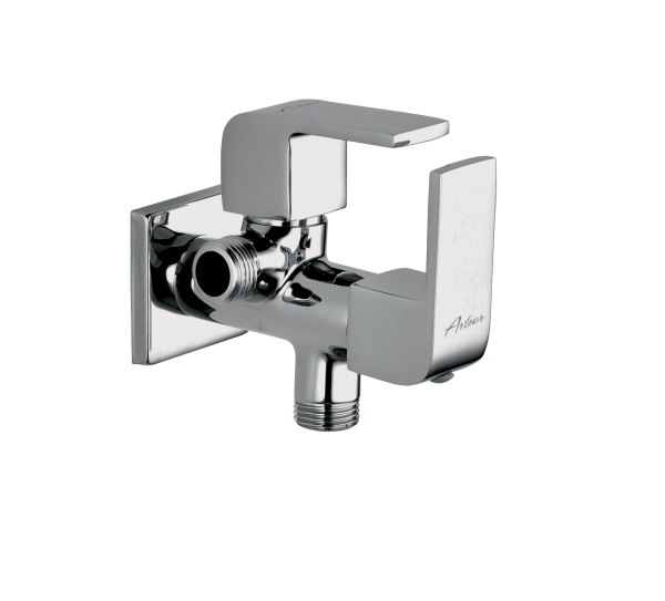 MAR-122 Angular Stop Cock Dual Handle with Wall Flange