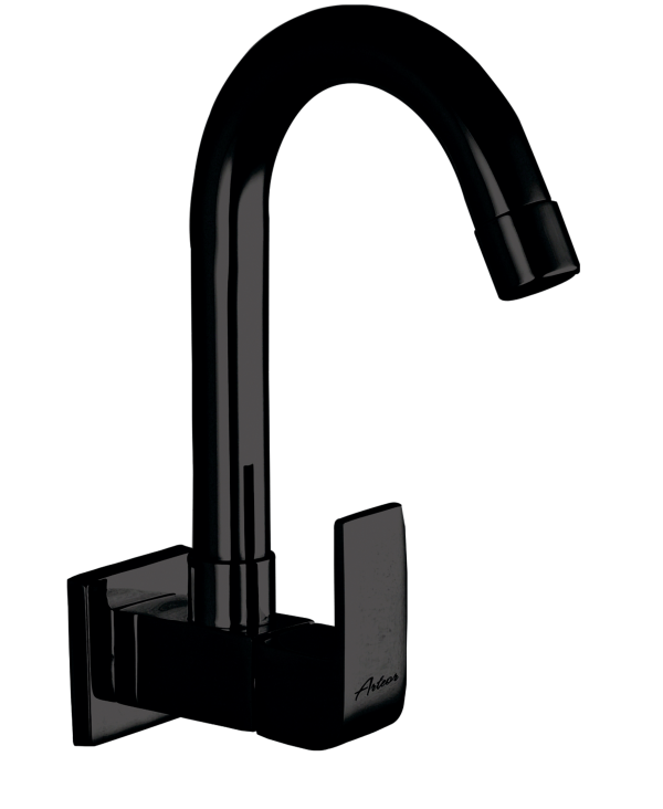 MAR-131 Sink Cock With Swivel Spout Wall Mounted(PVD)