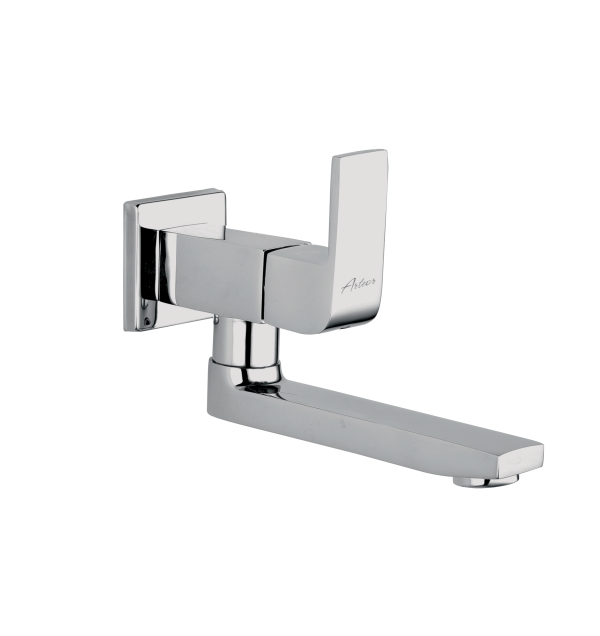 MAR-135 Sink Cock With Bottom Swivel Spout Wall Mounted