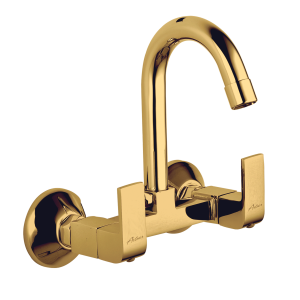 MAR-136 Sink Mixer With Swivel Spout Wall Mounted(PVD)