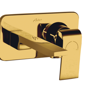 MAR-180 Single Lever Wall Mounted Basin Mixer With Concealed Body(PVD)