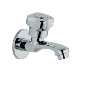 MNN-112 Long Body Bib Cock With Wall Flange