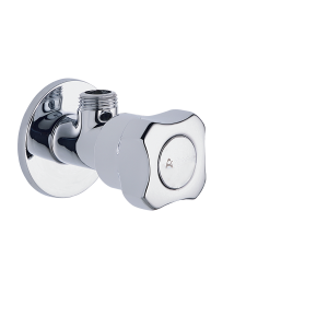 MNN-121 Angular Stop Cock with Wall Flange