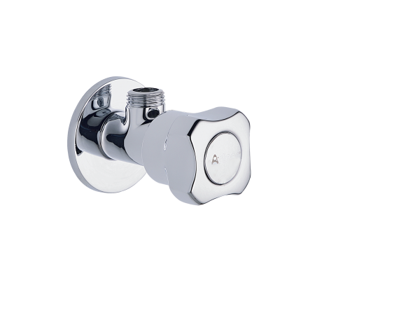 MNN-121 Angular Stop Cock with Wall Flange