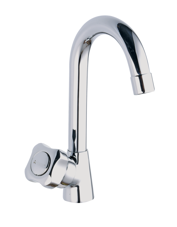MNN-133 Sink Cock With Swivel Spout Table Mounted