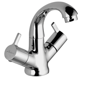 MPL-105 Center Hole Basin Mixer With 450mm Braided Hoses