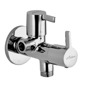 MPL-122 Angular Stop Cock Dual Handle with Wall Flange