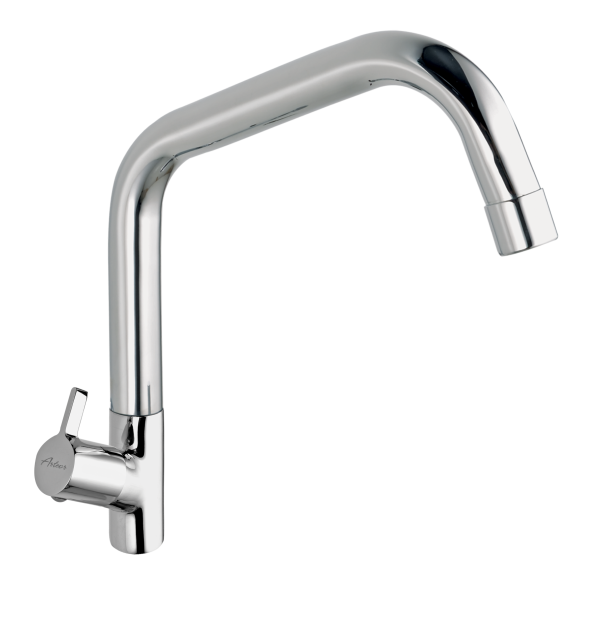 MPL-134 Sink Cock With Extended Swivel Spout Table Mounted