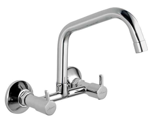 MPL-137 Sink Mixer With Extended Swivel Spout Wall Mounted