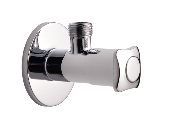 MYN-121 Angular Stop Cock with Wall Flange