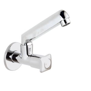 MYN-130 Sink Cock With Casted Swivel Spout Wall Mounted