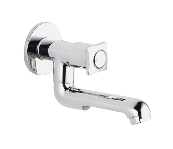 MYN-135 Sink Cock With Bottom Swivel Spout Wall Mounted