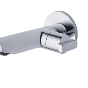 OND-112 Long Body Bib Cock With Wall Flange