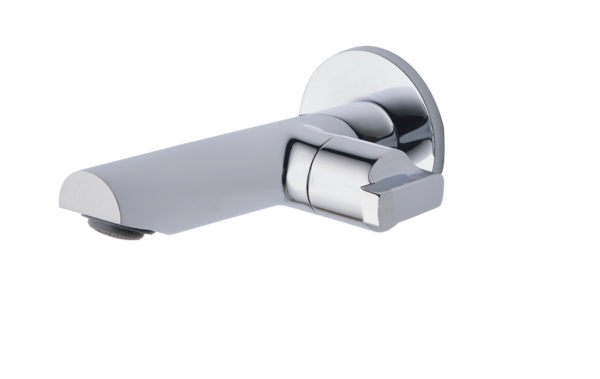 OND-112 Long Body Bib Cock With Wall Flange