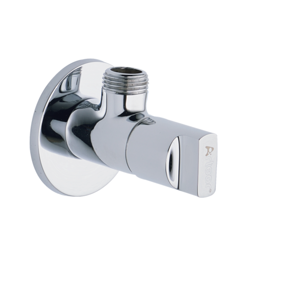 OND-121 Angular Stop Cock with Wall Flange