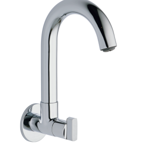 OND-131 Sink Cock With Swivel Spout Wall Mounted