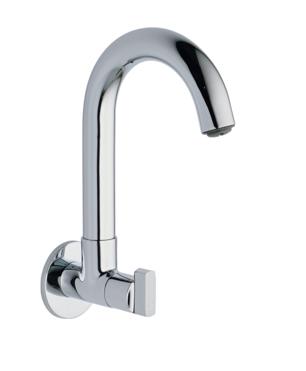 OND-131 Sink Cock With Swivel Spout Wall Mounted