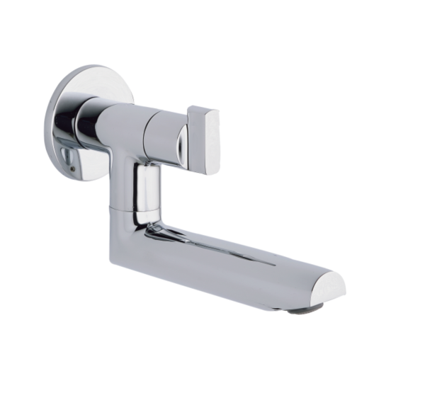 OND-135 Sink Cock With Bottom Swivel Spout Wall Mounted