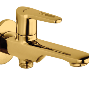 ORN-113 Bib Cock Two Way with Wall Flange(PVD)