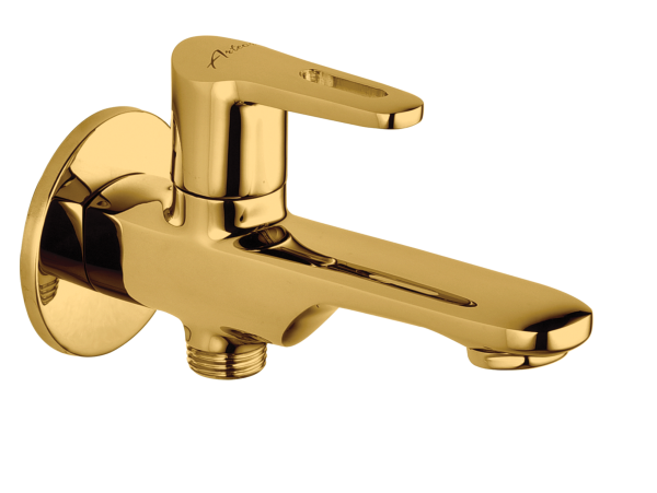 ORN-113 Bib Cock Two Way with Wall Flange(PVD)