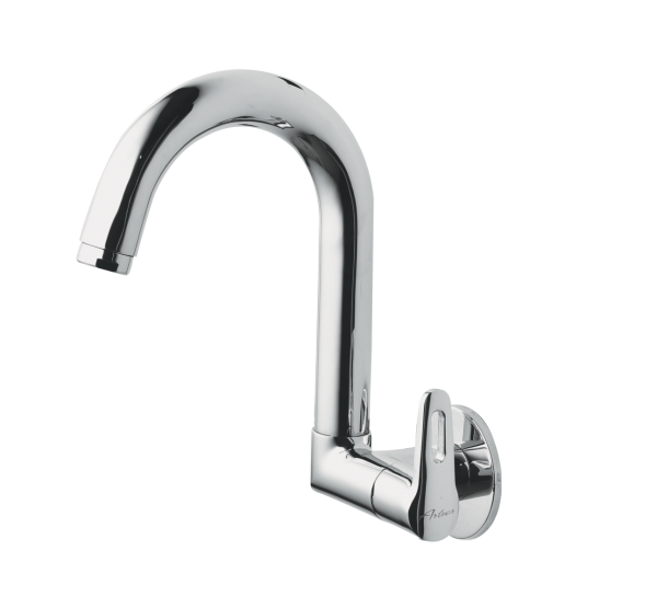 ORN-130 Sink Cock Side Handle With Swivel Spout Wall Mounted