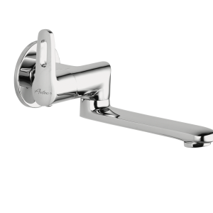 ORN-135 Sink Cock With Bottom Swivel Spout Wall Mounted