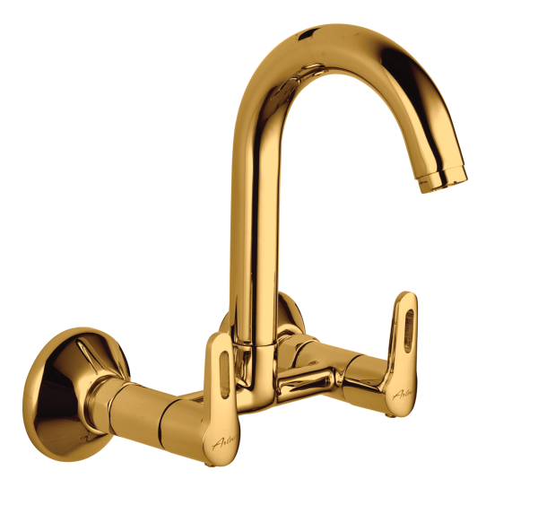 ORN-136 Sink Mixer With Swivel Spout Wall Mounted(PVD)