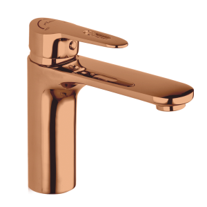 ORN-181 Single Lever Basin Mixer with 450mm Braided Hoses(PVD)
