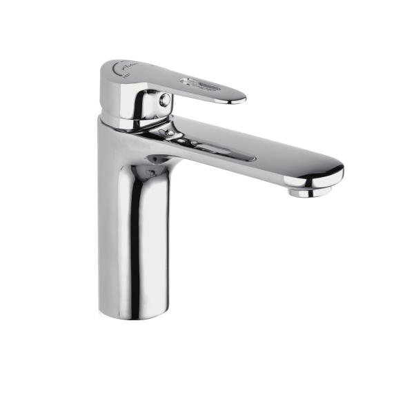 ORN-181 Single Lever Basin Mixer with 450mm Braided Hoses