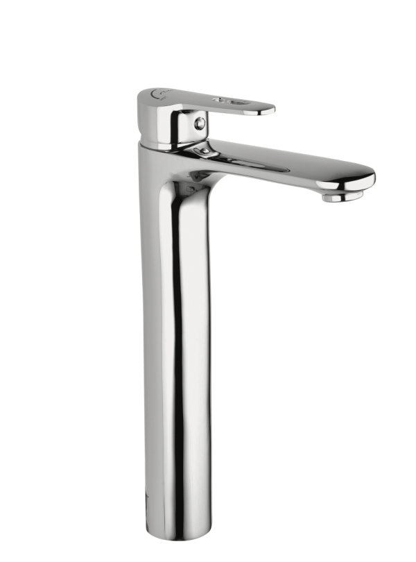 ORN-182 Single Lever Basin Mixer with extended body with 600mm Braided Hoses