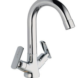 PLO-106 Center hole Basin Mixer with Swivel Spout