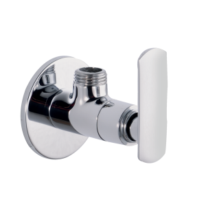 PLO-121 Angular Stop Cock with Wall Flange